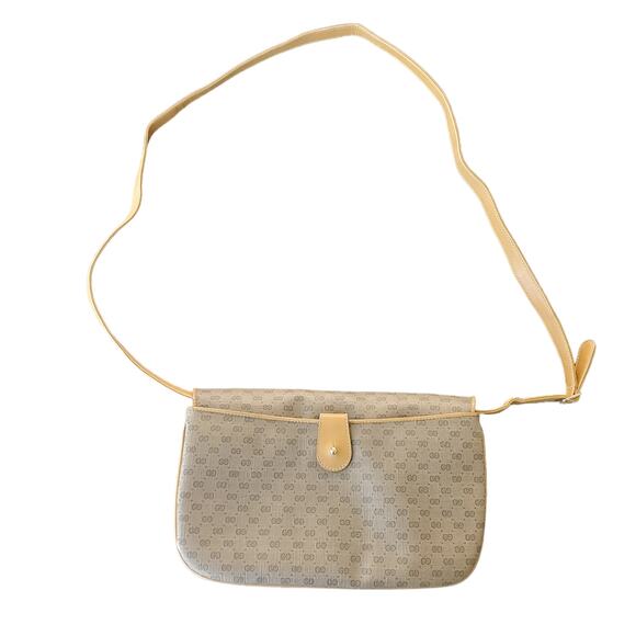 Gucci Vintage Micro GG Monogram Tan Coated Canvas Crossbody Bag - Picture 3 of 16